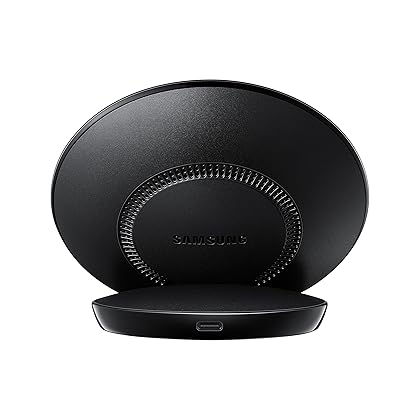SAMSUNG Qi Certified Fast Charge Wireless Charger Stand (2018 Edition) Universally Compatible with Qi Enabled Smartphones - US Version - Black - EP-N5100TBEGUS