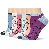 K. Bell Women's Fun Pop Culture Low Cut Socks-6 Pairs-Cool & Cute Novelty Gifts
