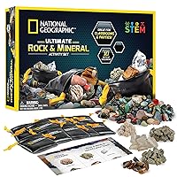Kids Rock Collection – 1.25 Lb Assorted Rocks, Minerals & Gemstones Plus 50 Cool Rocks and Minerals to Share, STEM Earth Science Kit for The Classroom, Easter Basket Stuffers