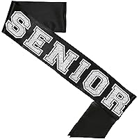 RhinestoneSash Senior 2024 2025 - High School Graduation Gift - Senior Night PREMIUM GRADE SATIN Sash - Cheer Squad Supplies