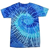 Tie Dye Shirt Blue Jerry Colorful Swirl Kids T-Shirt