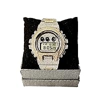 Men's Wrist Watch Band Luxury CZ Diamond Iced Bracelet Watch Adjustable Band - Quartz Movement Dial Watch For Men Women Hip Hop Watch, Men Watch, Mens Jewelry, Iced Watch Custom Fit, Bust Down Watch