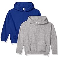 Youth Classic Pullover Fleece Hoodie Sweatshirt with Pouch Pocket (2296)