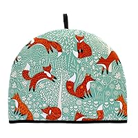 Ulster Weavers Tea Cosy - Vibrant Kitchen Accessory, 100% Cotton, Warming & Insulating, Machine Washable - Perfect for a Traditional English High Tea Experience, Foraging Fox, Blue