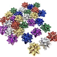 Allgala 30-PC Value Pack Christmas and Everyday Gift Wrapping Bows 6-Color Assorted