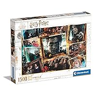 Clementoni - Harry Potter Potter-1500 Adult Pieces, Famous Movie Puzzles, Made in Italy, Multicoloured, 31697