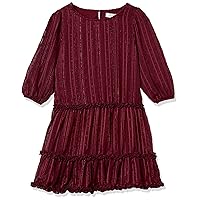 Speechless Girls' Drop Waist Long Sleeve Dress