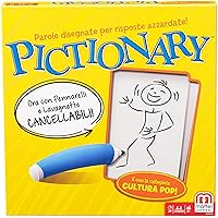 Pictionary Drawing Game, Board Game for Family, Kids, Teens and Adults, with Dry Erase Boards, Markers, Adult Clue Cards and Junior Clue Cards, Makes a Great Gift for 8 Year Olds and Up, DPR76