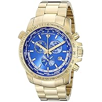 Men's 10013-YG-33 World Timer Collection Chronograph Stainless Steel Watch