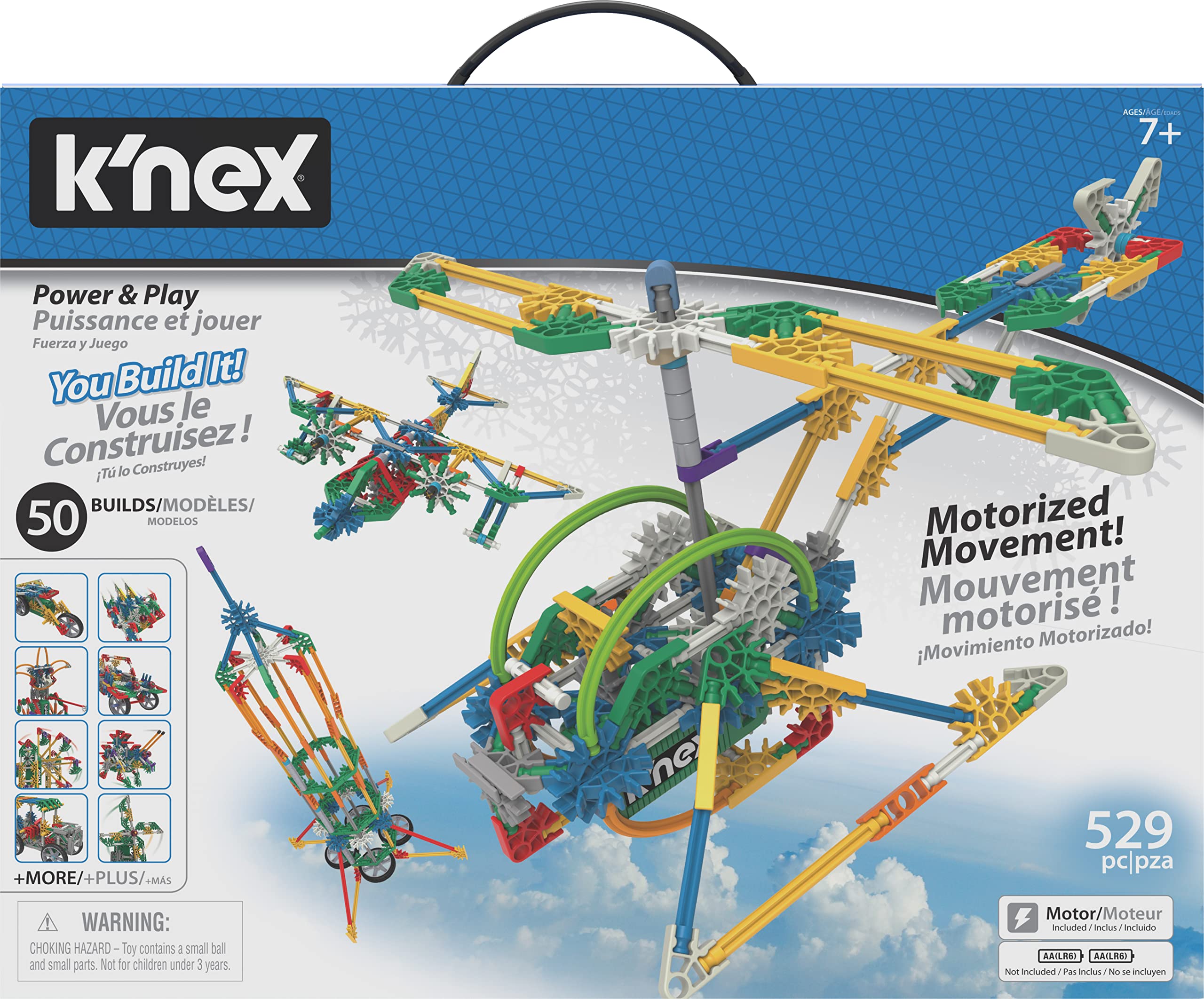 K'NEX Imagine Power and Play Motorized Building Set 529 Pieces Ages 7 and Up Construction Educational Toy