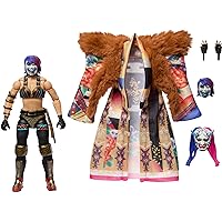 WWE Ultimate Edition Action Figure & Accessories, 6-inch Asuka Collectible Set, Swappable Heads & Hands, Entrance Gear & 30 Articulation Points