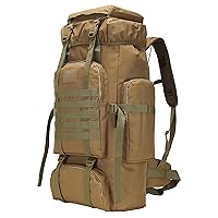 70L Camping Hiking Military Tactical Backpack Outdoor Water-Repellent Adjustable Sport Bags