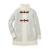 Hope & Henry Girls' Sweater Coat with Toggles