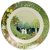 Yamaka Shoten MM3201-330 Luonto Plate, 7.7 inches (19.5 cm), Hill, Microwave Safe, Moomin Goods, Scandinavian, Mother's Day, Gift, Tableware, Gift, Wedding Gift, Made in Japan