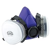 SAS Safety 8661-92 Bandit Half Mask Respirator, Medium, Blue