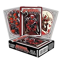 AQUARIUS Marvel Deadpool Playing Cards - Deadpool Themed Deck of Cards for Your Favorite Card Games - Officially Licensed Deadpool Merchandise & Collectibles - Poker Size