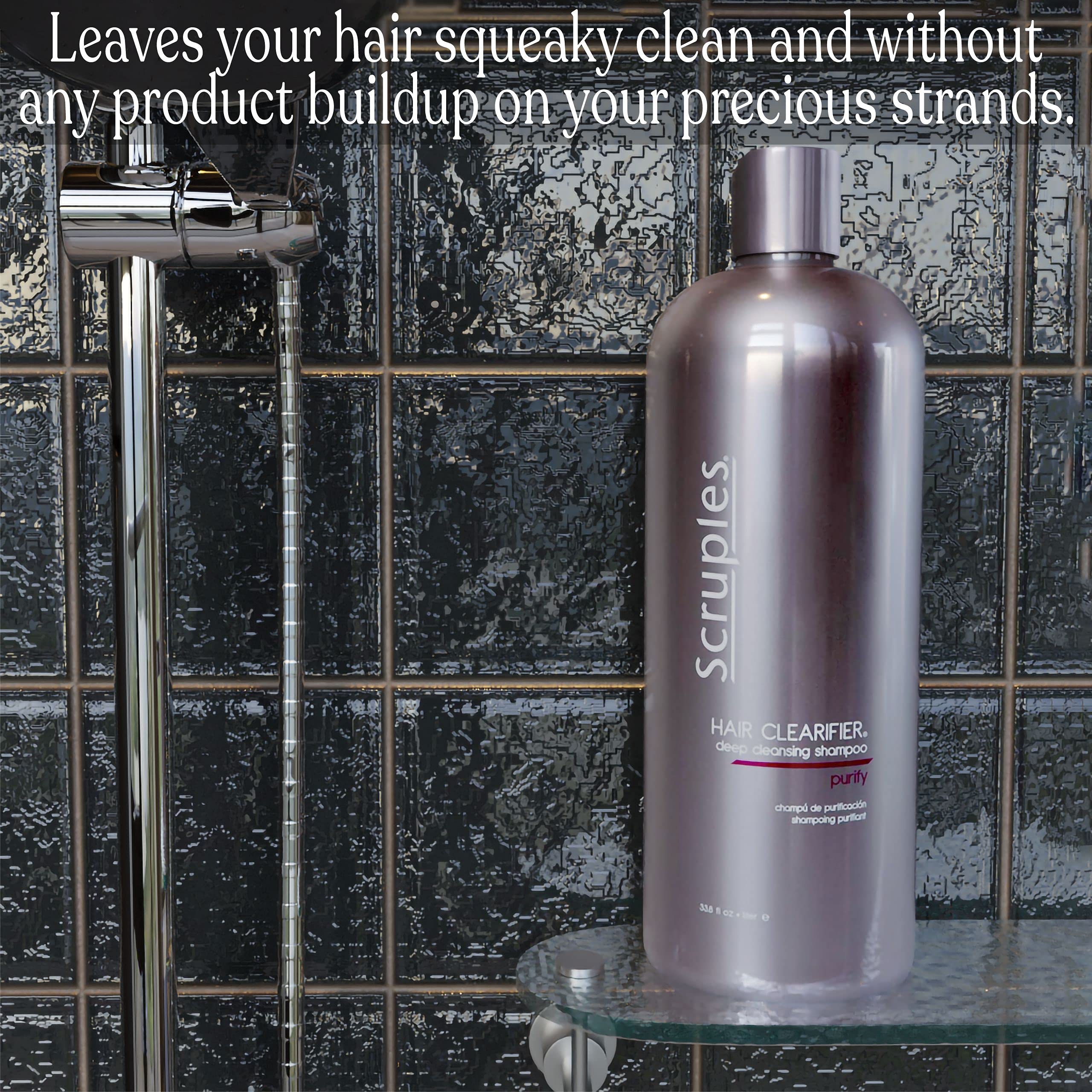 Scruples Hair Clearifier Deep Cleansing Shampoo - Clean & Refresh Hair and Scalp - Soothing & Clarifying Shampoo - Removes Product, Oil Buildup and Residue