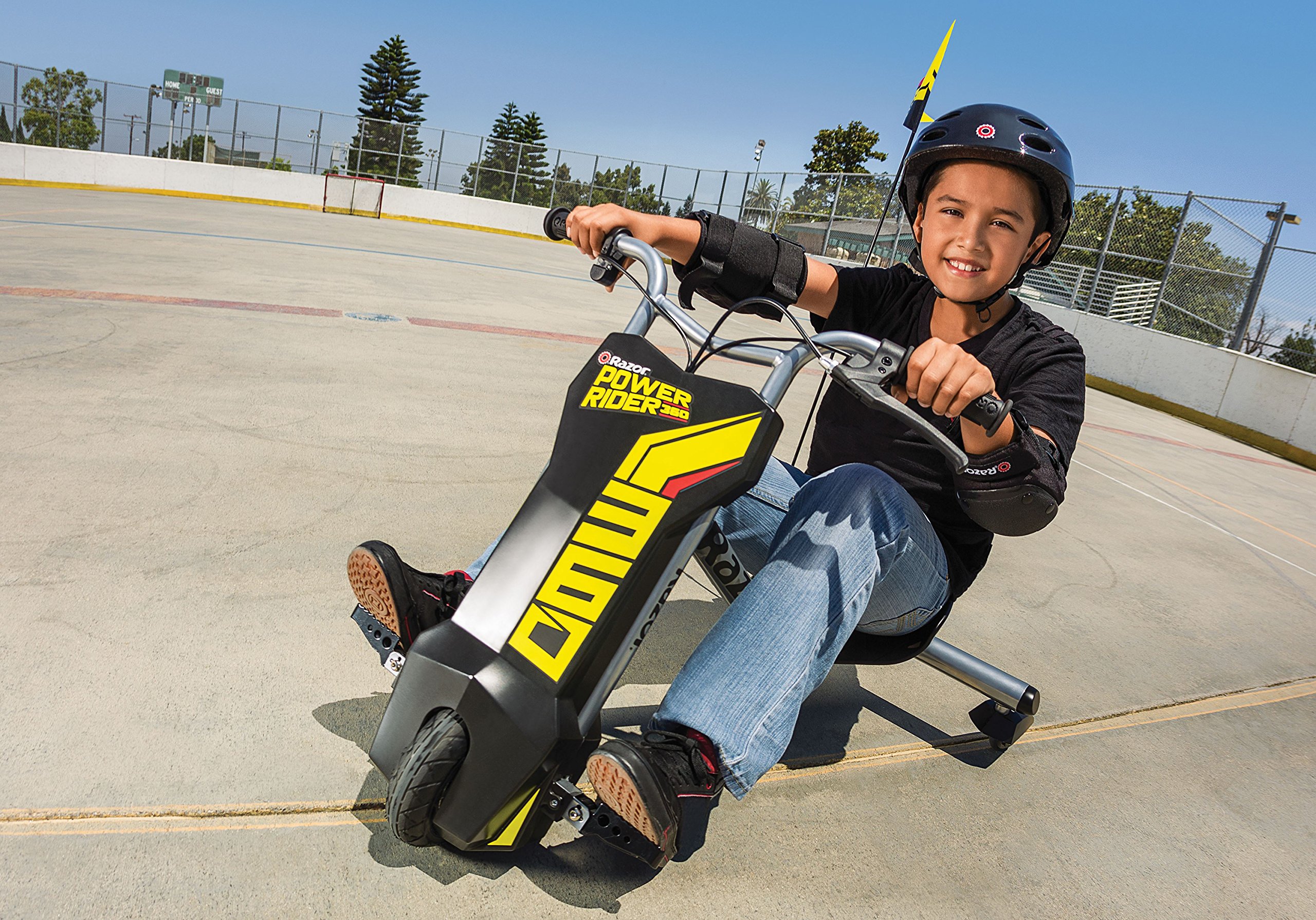 Razor PowerRider 360 – Electric Tricycle, Up to 9 mph, Welded Steel Fork, 12V Powered Ride-On for Ages 8 and Up