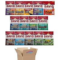 David Sunflower Seeds Variety Pack, 14 Flavors, 5.25 Ounce Each, 1 Bag per Flavor
