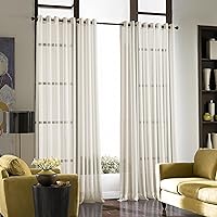 Soho Voile Sheer Grommet Curtain Panel, 59 by 63