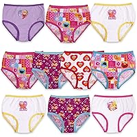 Sesame Street Girls' 100% Combed Cotton Panties Multipacks with Favorites Elmo, Cookie Monster & Big Bird in 18m, 2/3t, 4t