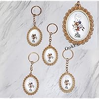 12 Mi Primera Comunion Baptism 2D Keychain Elegant Lace Laser Wood Cut Cutout Favor Recuerdo De Bautizo Angel Keepsake Party Favor Wedding Baby Shower