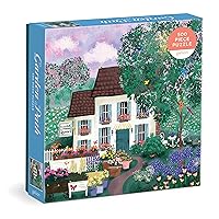 Galison Garden Path – 500 Piece Puzzle Fun and Challenging Activity with Bright and Bold Artwork of Country Cottage and Plant Path for Adults and Families