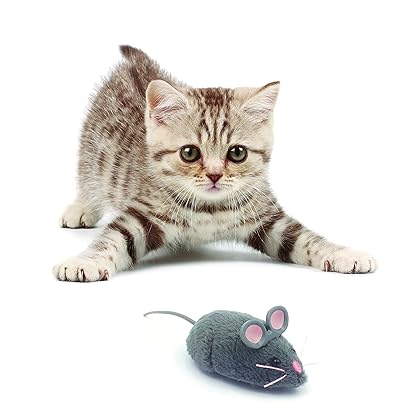 HEXBUG Mouse Robotic Cat Toy (GREY) for all breed sizes
