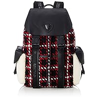 Pajar(パジャール) Backpack, Black x Mixed (Checkered Pattern)