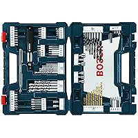 BOSCH MS4091 91-Piece Drilling and Driving Mixed Set with Included Case for Applications in Wood, Metal, Masonry