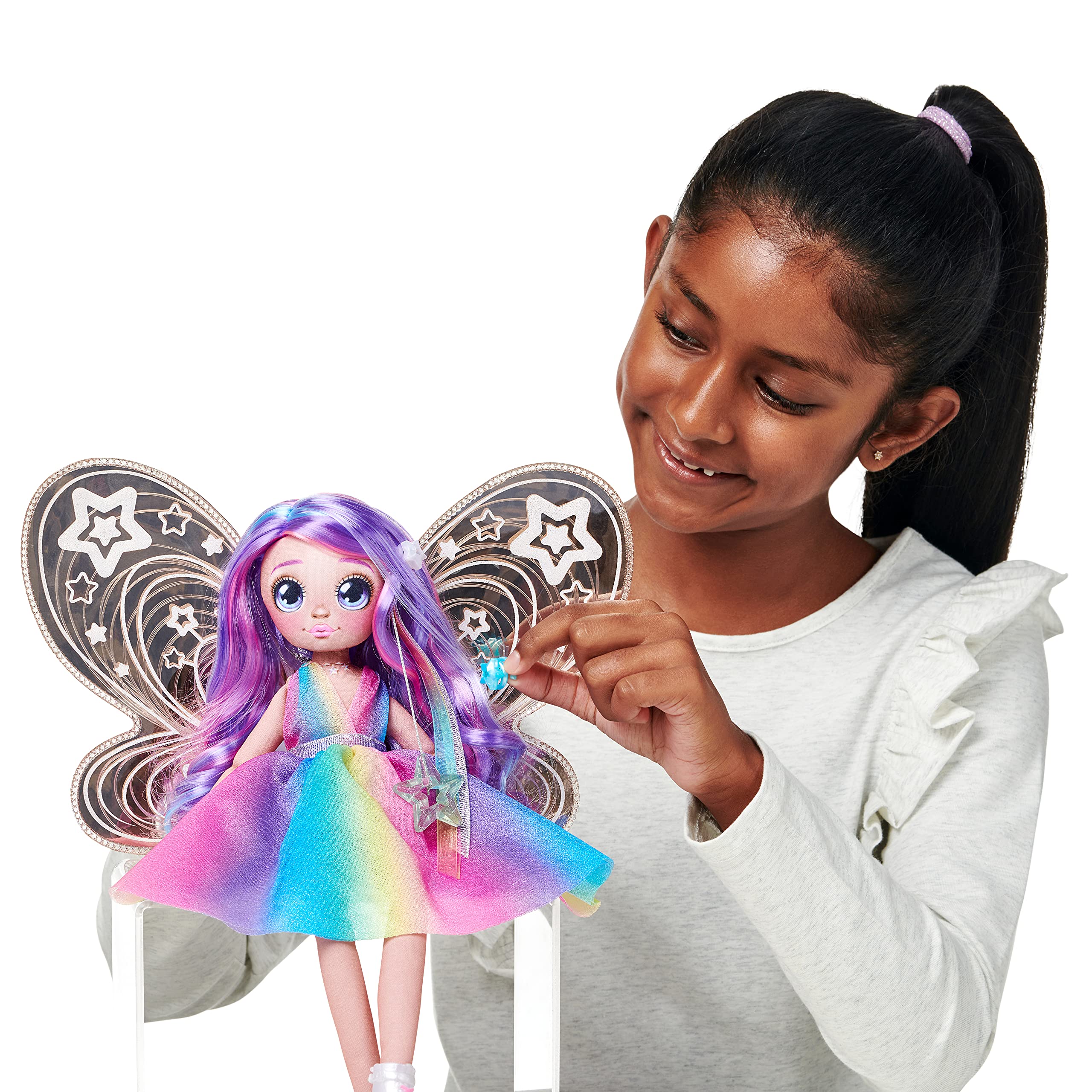 Dream Seekers Light Up Doll Pack – 1pc Toy | Magical Fairy Fashion Doll Stella, Multicolor (13827)