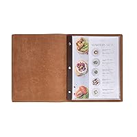 Soft Menu Covers Made of Premium Faux Leather - 10 Views (10-Pack) - 8.5