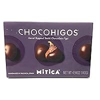 ChocoHigos - Hand-dipped Dark Chocolate Figs - 1 container, 4.9 oz