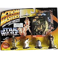 Star Wars Action Masters 4 pack with C-3PO R2-D2 Leia and Obi Wan Kenobi