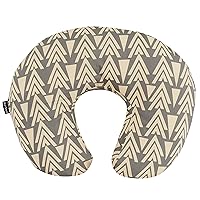 Beeboo Nursing Pillow and Positioner, Breastfeeding and Bottlefeeding Pillow, Removable and Washable Pillow Cover, Soft and Breathable Fabric, Taupe