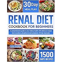 RENAL DIET COOKBOOK FOR BEGINNERS: A comprehensive guide to your kidney health with delicious recipes low in sodium, phosphorus and potassium 30-day mean plan RENAL DIET COOKBOOK FOR BEGINNERS: A comprehensive guide to your kidney health with delicious recipes low in sodium, phosphorus and potassium 30-day mean plan Kindle Paperback