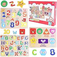 Toyland® Cocomelon Wooden Jigsaw Puzzles with Pegboard - Learning Puzzles for Kids - Toys for Toddlers - Age 18 m +