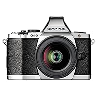 Olympus OM-D E-M5 16MP Live MOS Interchangeable Lens Camera with 3.0-Inch Tilting OLED Touchscreen and 12-50mm Lens (Silver) - International Version (No Warranty)