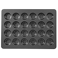 Perfect Results Premium Non-Stick Mega Standard-Size Muffin and Cupcake Baking Pan, Standard/ STD 24-Cup