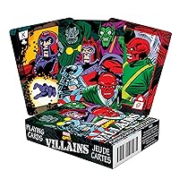 AQUARIUS Marvel Comics Villains Playing Cards - Supervillains Themed Deck of Cards for Your Favorite Card Games - Officially Licensed Marvel Merchandise & Collectibles - Poker Size