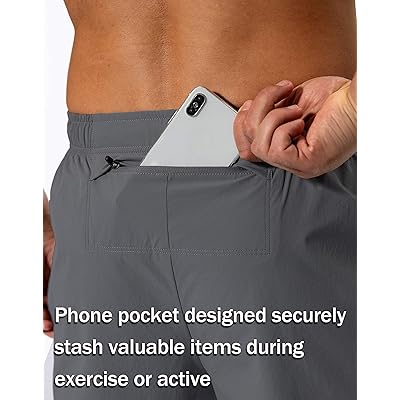  Pudolla Men's Workout Athletic Pants Elastic Waist