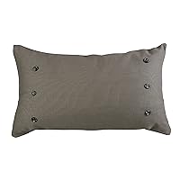 HiEnd Accents Piedmont Accent Pillow, Large, Grey