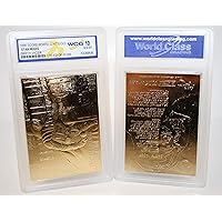 Star Wars Darth Vader 23KT Gold Card Sculptured #/10,000 - Graded GEM Mint 10
