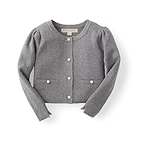 Hope & Henry Girls' Milano Stitch Cardigan Sweater