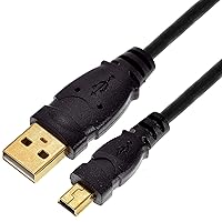 Mediabridge USB 2.0 - Mini-USB to USB Cable (8 Feet) - High-Speed A Male to Mini B with Gold-Plated Connectors
