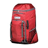 Russell Athletic Diamond Gear Backpack: Versatile Travel Baseball & Softball Sports Bag, True Red, One Size