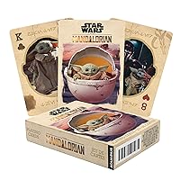 AQUARIUS Star Wars Playing Cards - The Mandalorian 'Baby Yoda' The Child Themed Deck of Cards for Your Favorite Card Games - Officially Licensed Merchandise & Collectibles