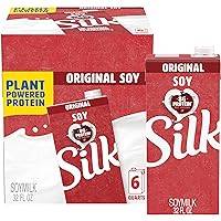 Shelf-Stable Soy Milk, Original, Dairy-Free, Vegan, Non-GMO Project Verified, 32 Fl Oz (Pack of 6)