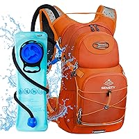 Hydration Backpack 25L, Hiking Backpack with 3L Water Bladder and Rain Cover, Light Water Backpack for Camping Cycling or Daily Men Women