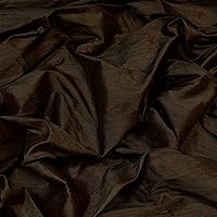 Iridescent Chestnut Brown Dupioni Silk, 100% Silk Fabric, by The Yard, 54